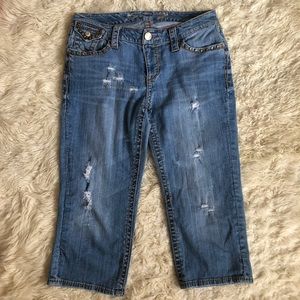 Seven 7 Distressed Capri Jeans 14